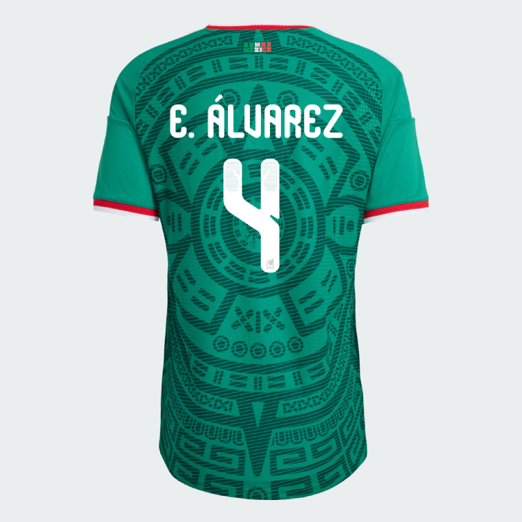 Mexico Home E. ÁLVAREZ 4 World Cup Jersey 2026 (Player Version)