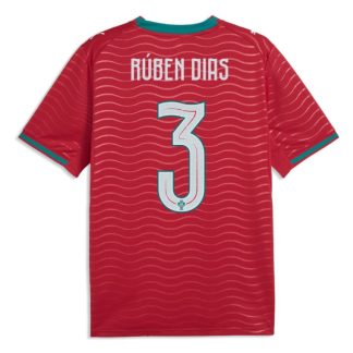 Portugal Home RÚBEN DIAS 3 World Cup Jersey 2026