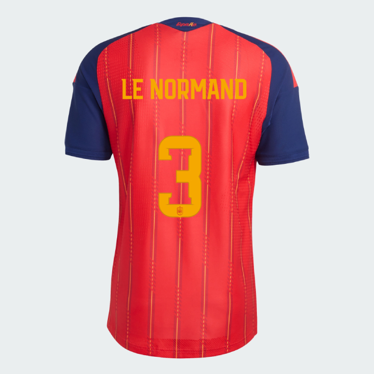 Spain Home LE NORMAND 3 World Cup Jersey 2026 (Player Version)