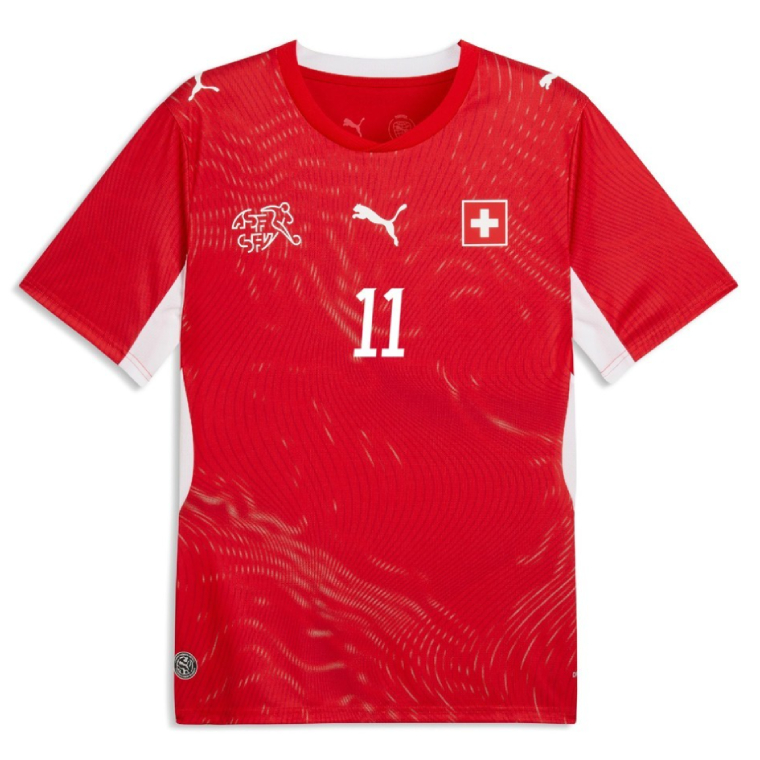 Switzerland Home NDOYE 11 World Cup Jersey 2026 FRONT