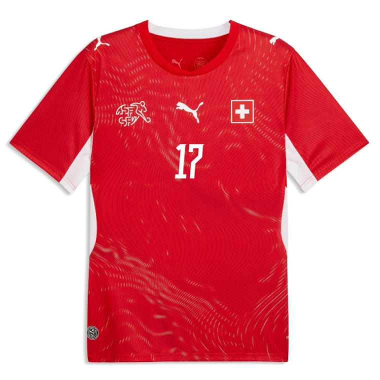 Switzerland Home VARGAS 17 World Cup Jersey 2026