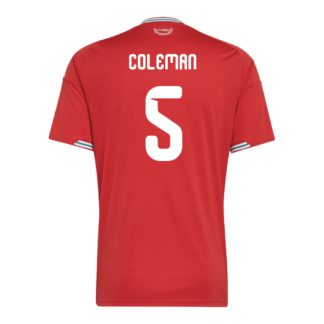 Wales Home COLEMAN 5 World Cup Jersey 2026