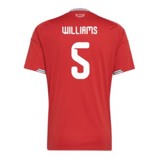 Wales Home WILLIAMS 5 World Cup Jersey 2026