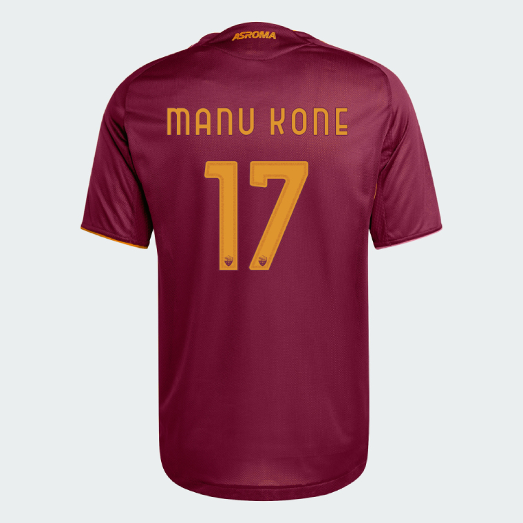 AS Roma Home MANU KONE 17 Jersey 25-26 (Player Version)