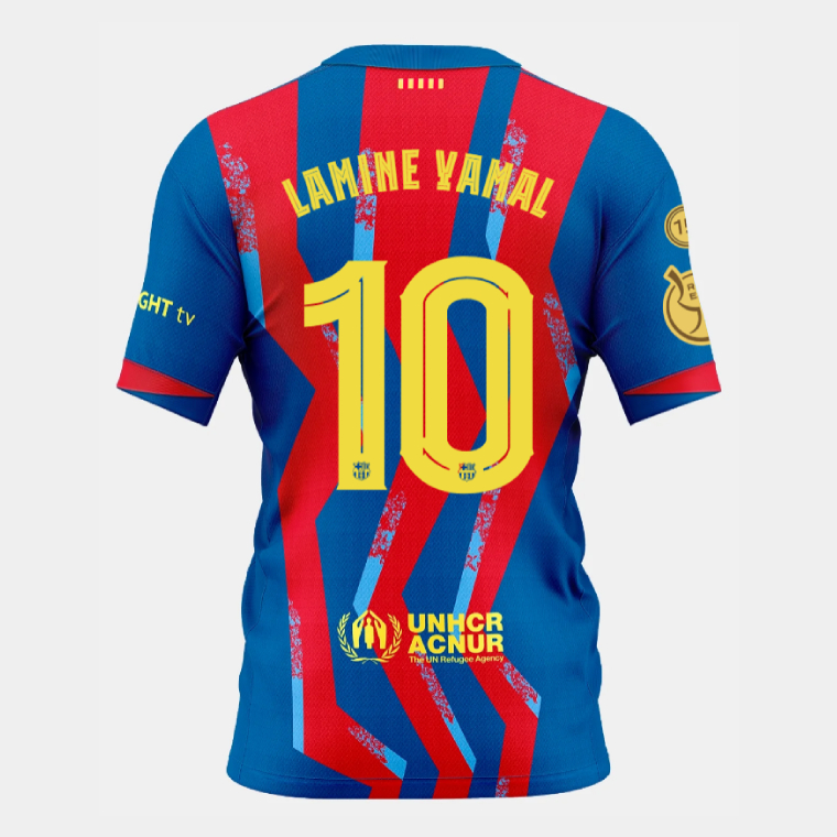 Barcelona Supercopa de España Final LAMINE YAMAL 10 Jersey 25-26 (Player Version)