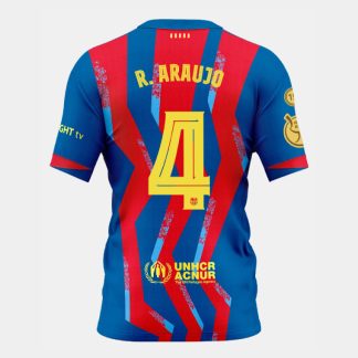Barcelona Supercopa de España Final R. ARAUJO 4 Jersey 25-26 (Player Version)