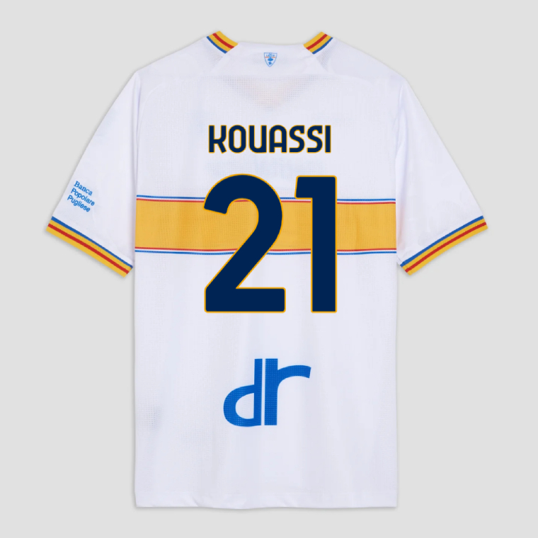 Lecce Away KOUASSI 21 Jersey 25-26
