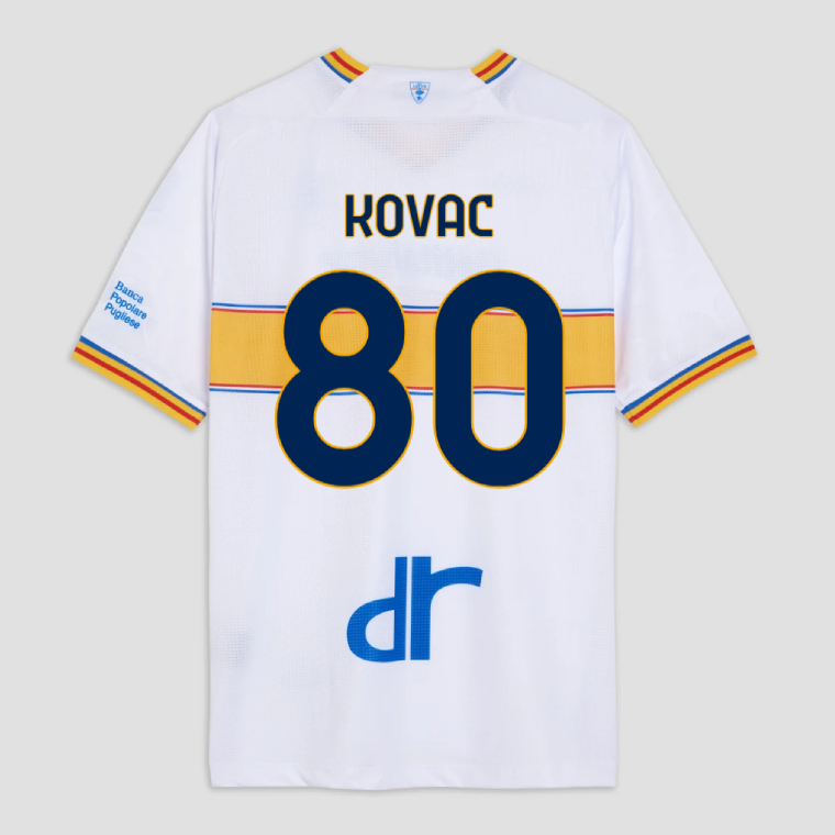 Lecce Away KOVAC 80 Jersey 25-26