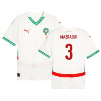 Morocco Away MAZRAOUI 3 AFCON Jersey 2025