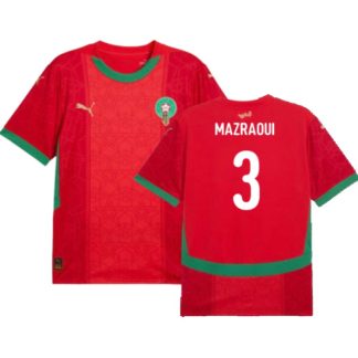 Morocco Home MAZRAOUI 3 AFCON Jersey 2025