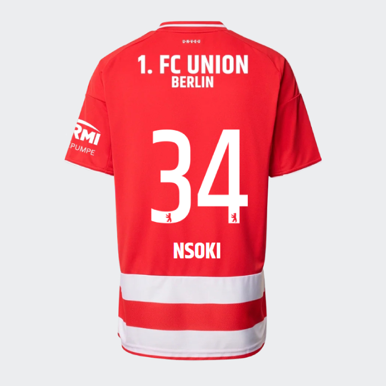Union Berlin Home NSOKI 34 Jersey 25-26