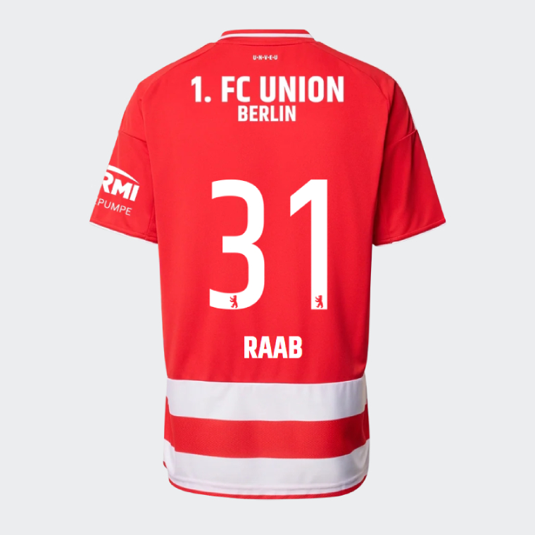 Union Berlin Home RAAB 31 Jersey 25-26
